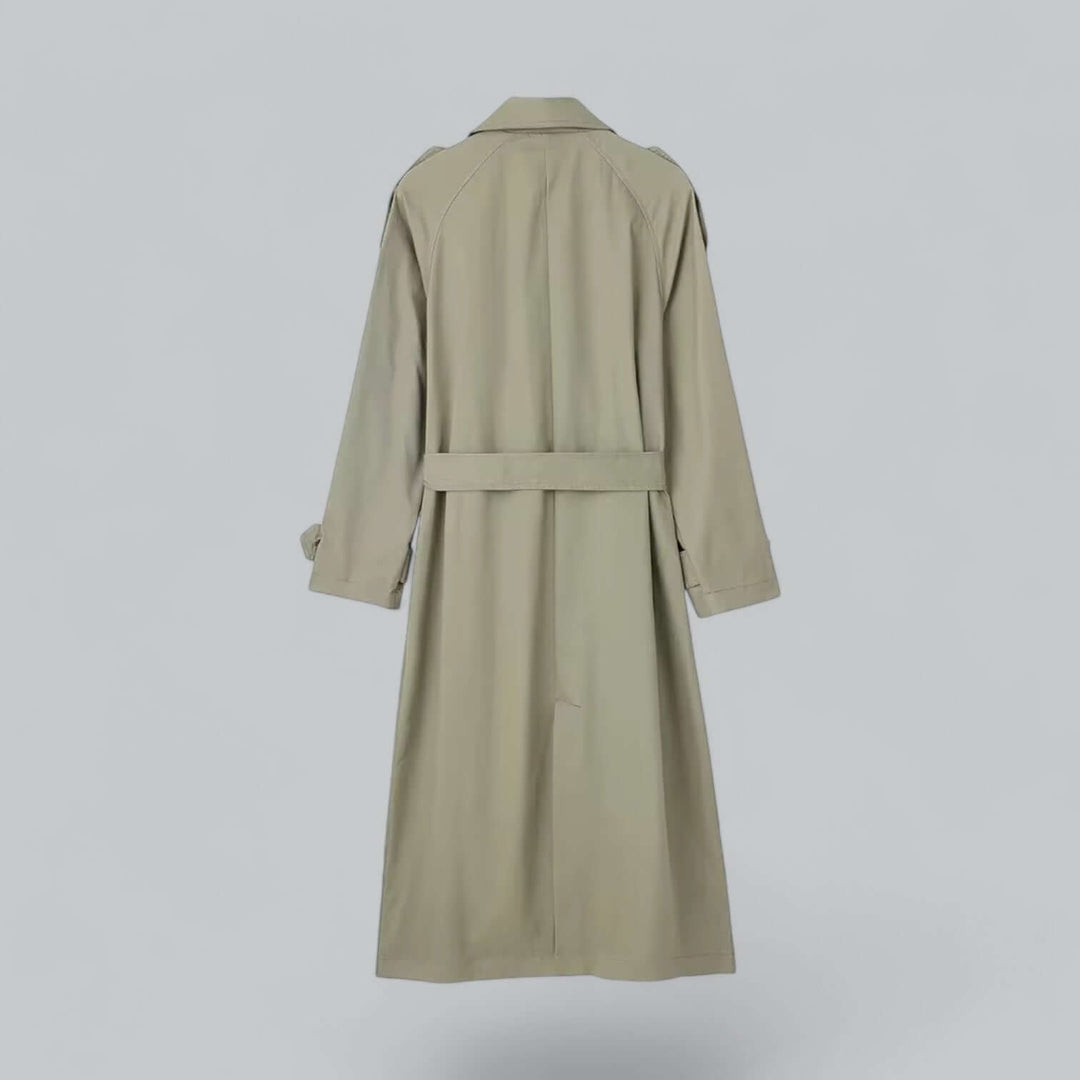 Drune | Eleganter doppelt gefütterter Damen-Trenchcoat mit Gürtel