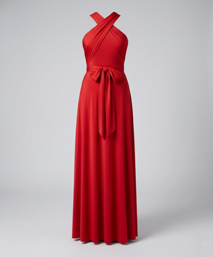 Damen Multiway Wickelkleid mit 50+ Tragevarianten & Elastischem Stoff | Drune
