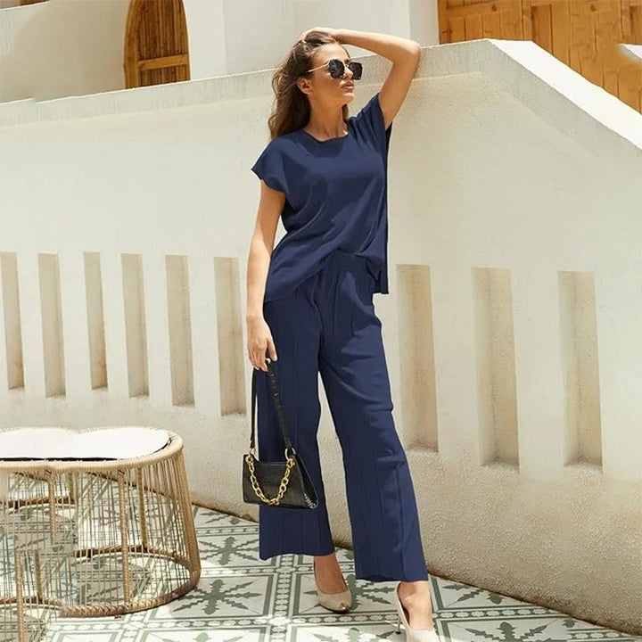 Drune | Elegantes Deuxteiligen Set mit Weiten Beinen