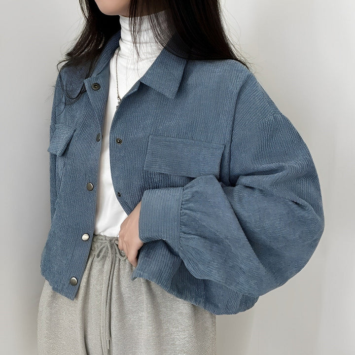 Drune | Damenjacke Aus Cord Mit Kurzem Revers