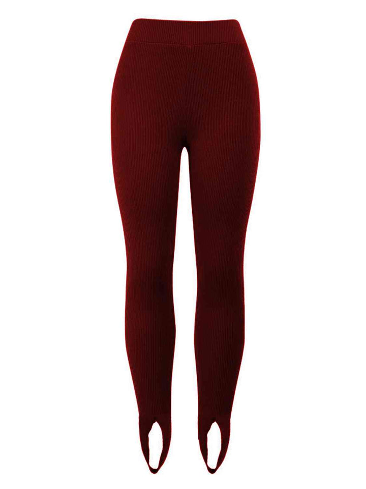 Drune | Geripptes Mittel Taillen Leggings
