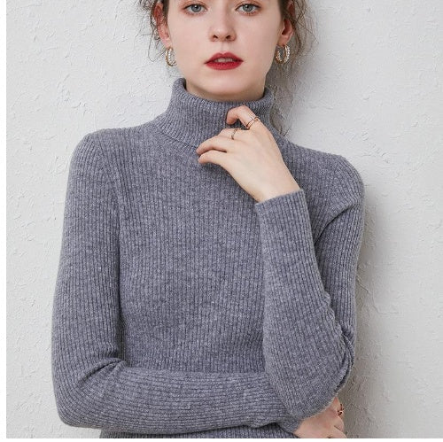 Drune | Premium-Wollrollkragenpullover für Frauen