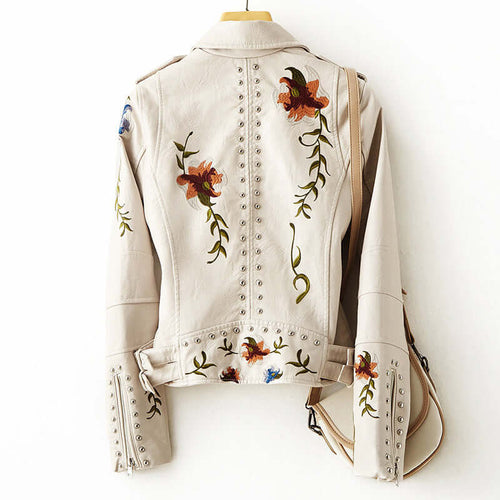 Drune | Damen Retro Blumenmuster Jacke