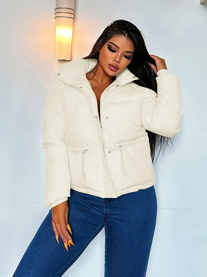 Drune | Kurze gesteppte Freizeitjacke mit Reißverschluss für Frauen - Ideal für Herbst/Winter