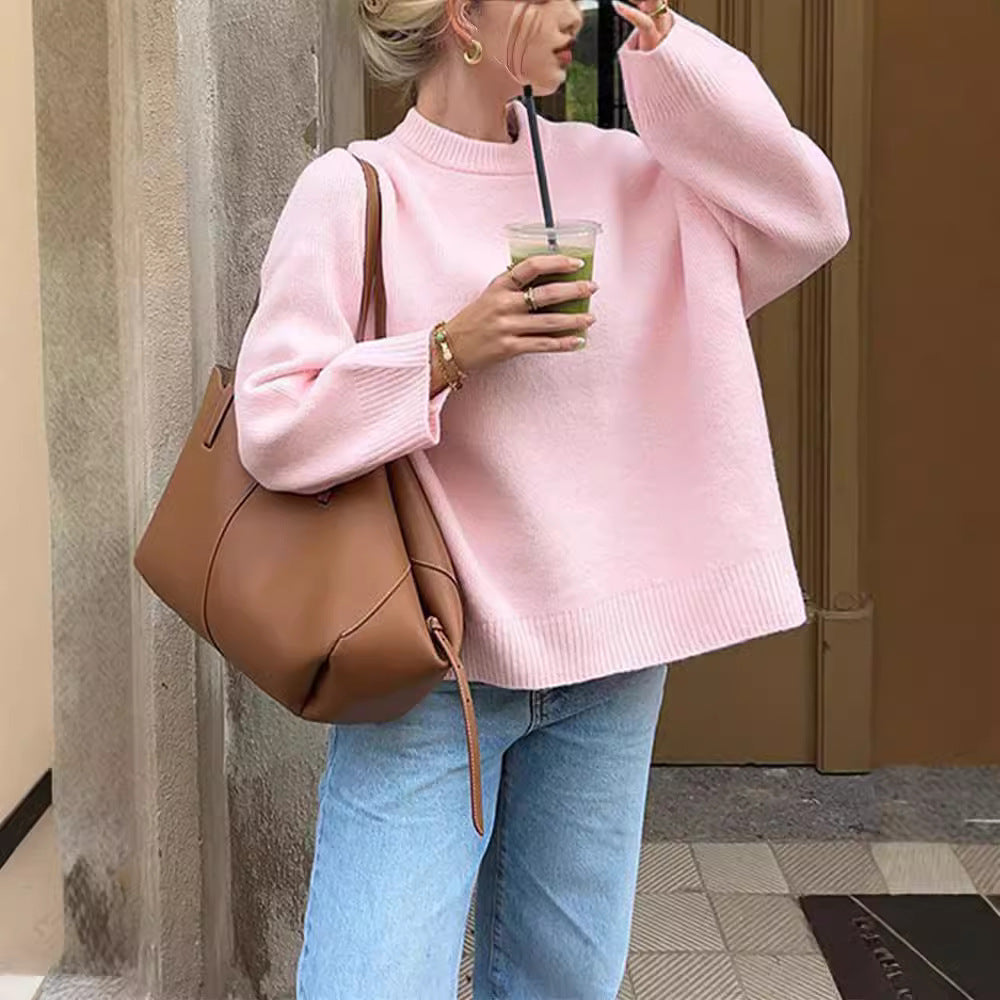 Drune | Oversized Rundhals-Pullover für Damen