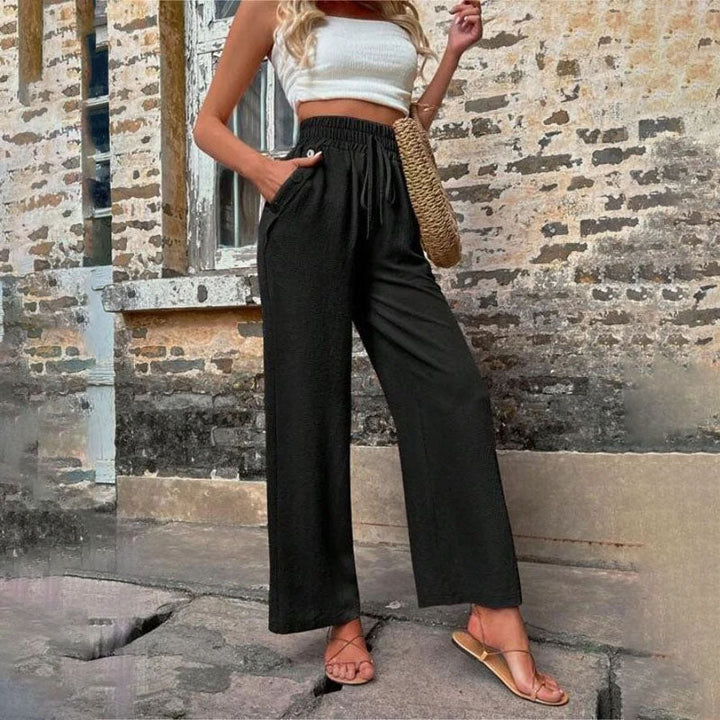 Drune | Farbige Luftige Sommerhosen Damen Mit Weitem Bein Für Frauen