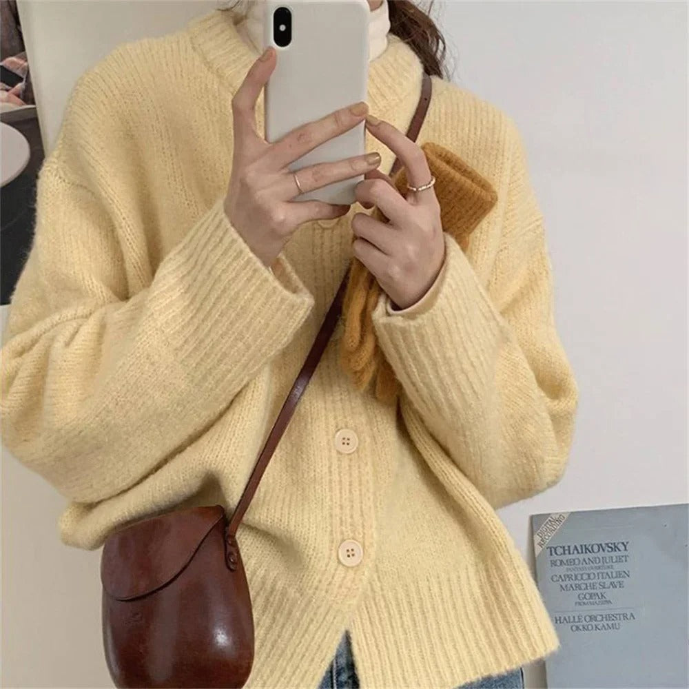 Drune | lässiger Strickcardigan-Pullover