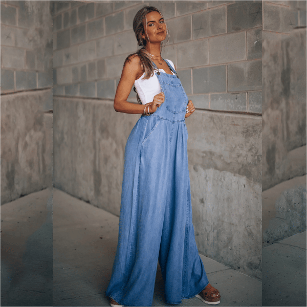 Drune | Damen Denim Overall