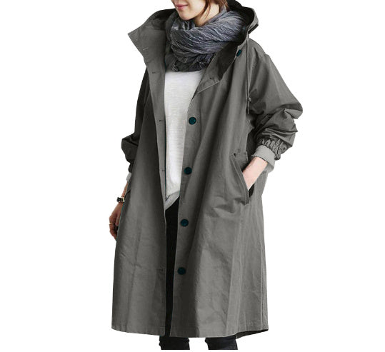 Drune | Damen Trenchcoat, Wind- und wasserdicht