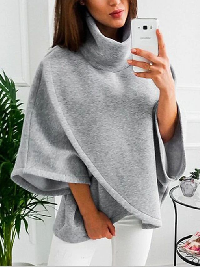 Drune - Lässiger Kapuzenpullover mit Fledermausärmeln