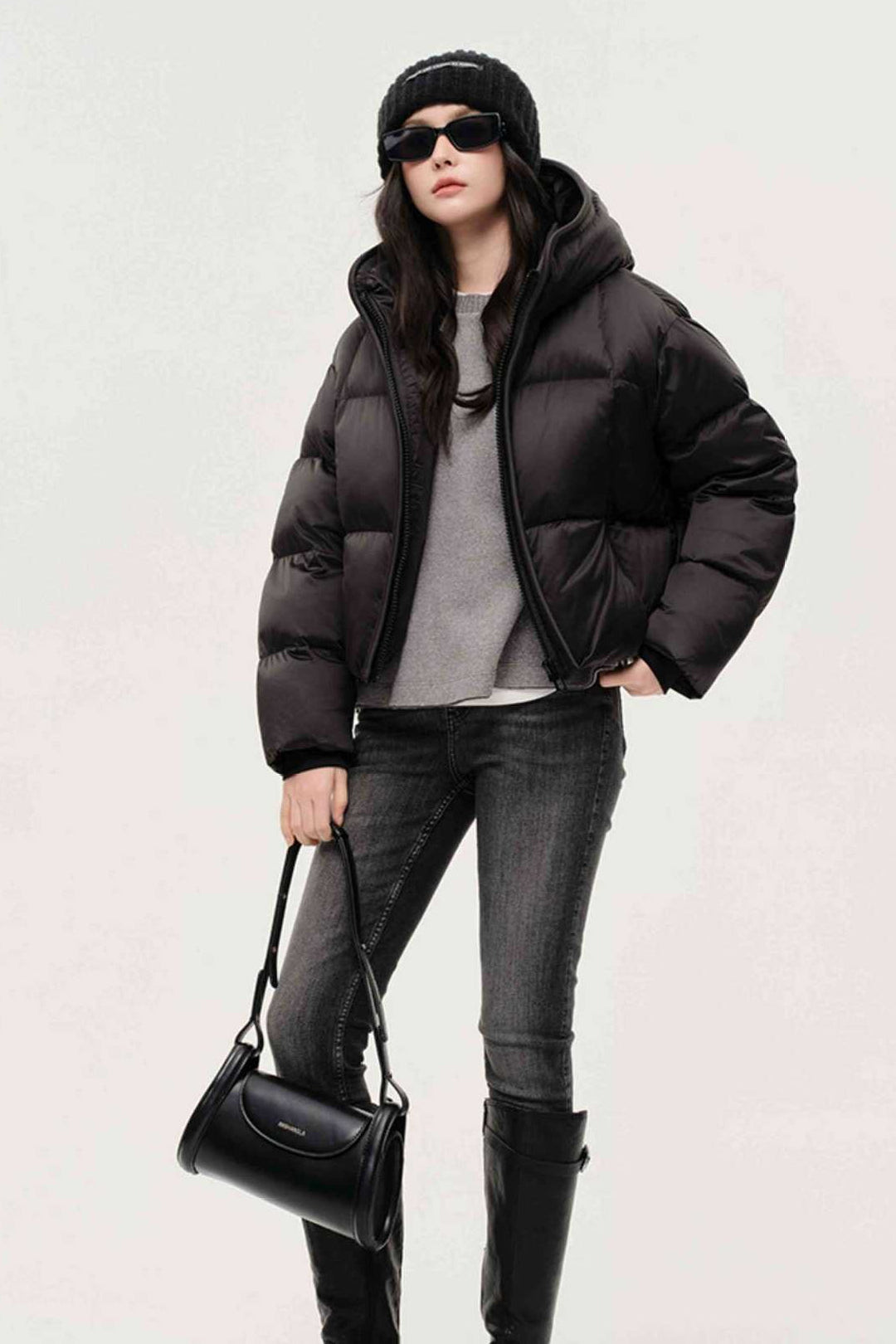 Drune | Kapuzenisolierte Pufferjacke