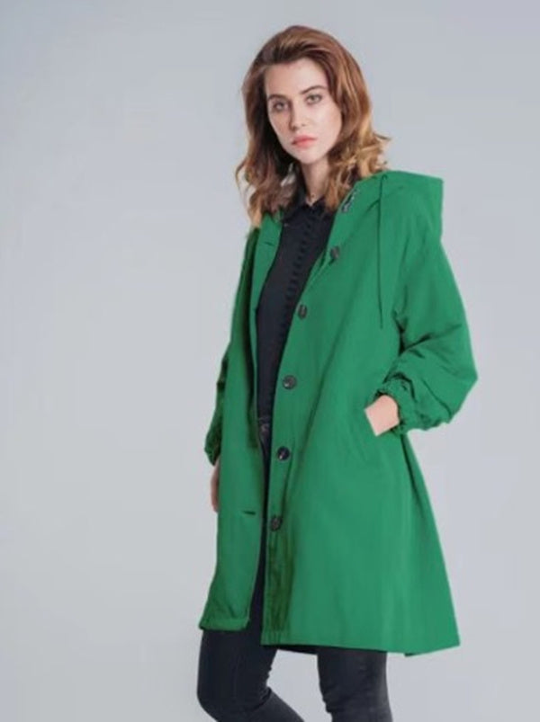 Drune | Trenchcoat Mit Kapuze