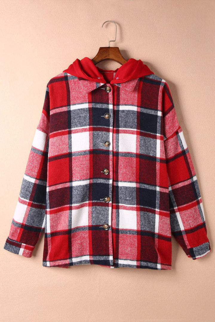 Drune | Gitter Oversized Jacke mit Kapuze Lässiger Komfort Warm und Trendy