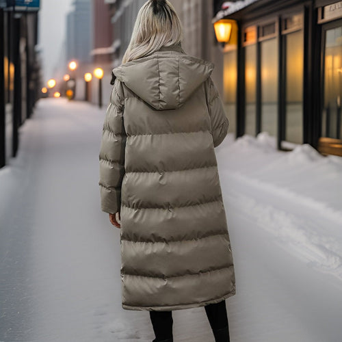 Drune | Lange Winter-Pufferjacke