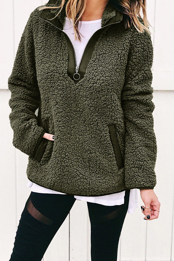 Drune | Tasche hoher Kragen langärmlige Damenoberjacke