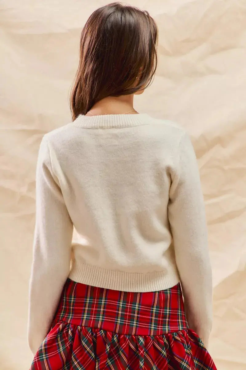 Drune | Weihnachten Candy Cone Kurzpullover