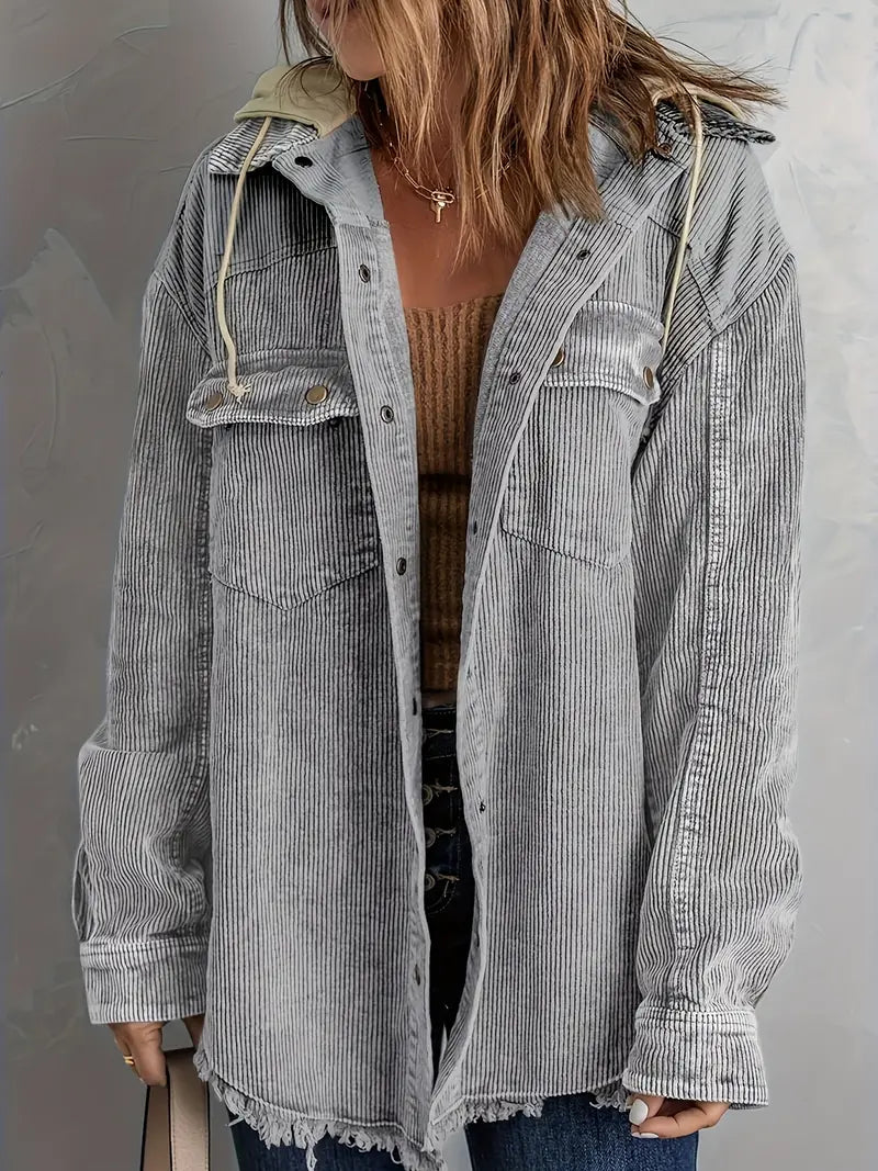 Drune | Farbblock Hoodie Jacke für Damen | Perfekt für Herbst und Winter