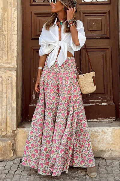 Drune | Sommer Lange Röcke Boho Print