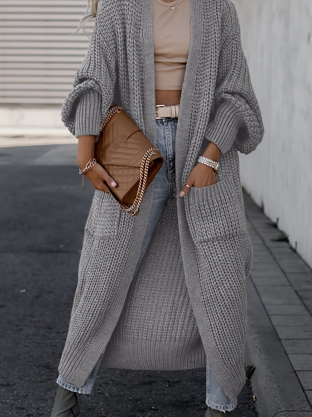 Drune | Strickcardigan aus Wolle mit Taschen für Damen - Perfekt für den Alltag