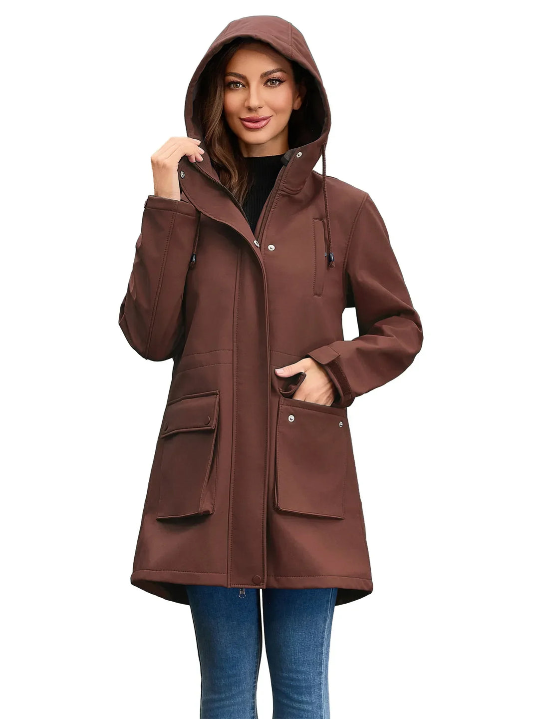 Drune | Wasserdichte Softshell-Jacke mit Kapuze für Damen Elina