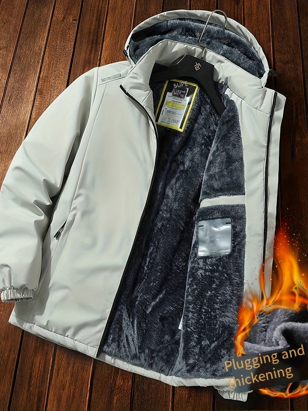 Drune | Casual Kapuzen Lange Winter Jacke Für Herren - Ideal für Winter