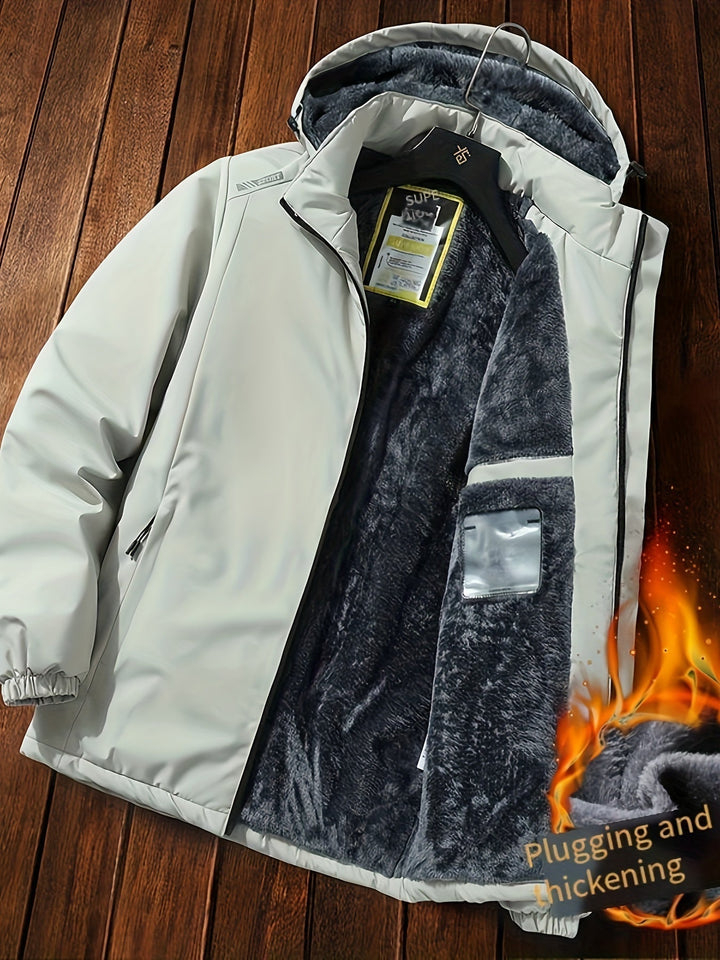 Drune | Casual Kapuzen Lange Winter Jacke Für Herren - Ideal für Winter