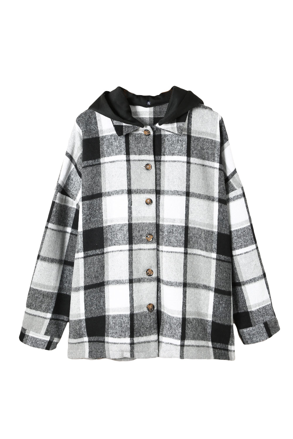 Drune | Gitter Oversized Jacke mit Kapuze Lässiger Komfort Warm und Trendy