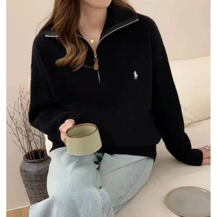 Drune | Bequemer Pullover mit Reißverschluss