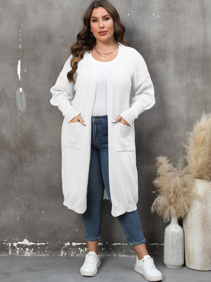 Drune | Plus Size Langarm Taschen Cardigan