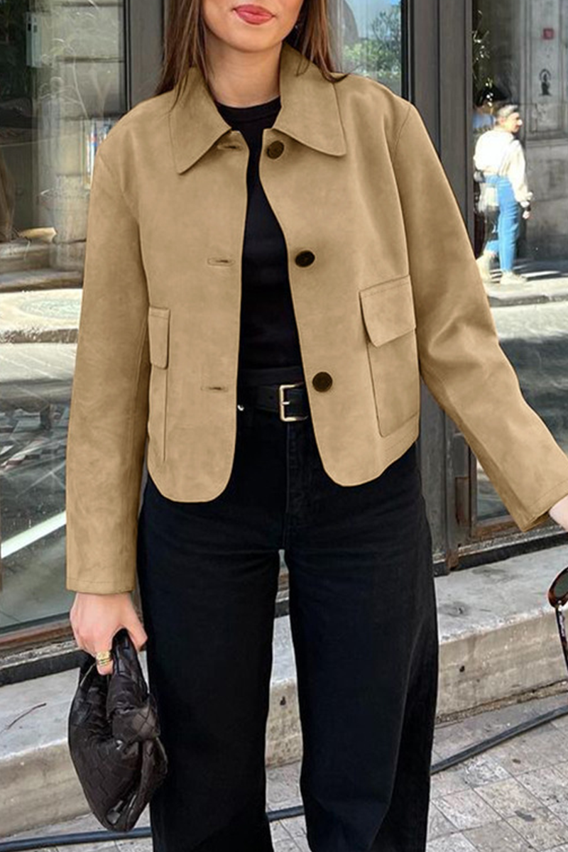 Drune | Casual jacket with button-through shirt collar
