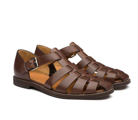 Drune | Colorblock Herren Sandale Aus Veganem Leder
