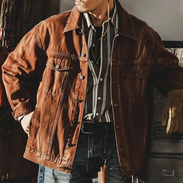 Drune | Denim Weinlese Jacke