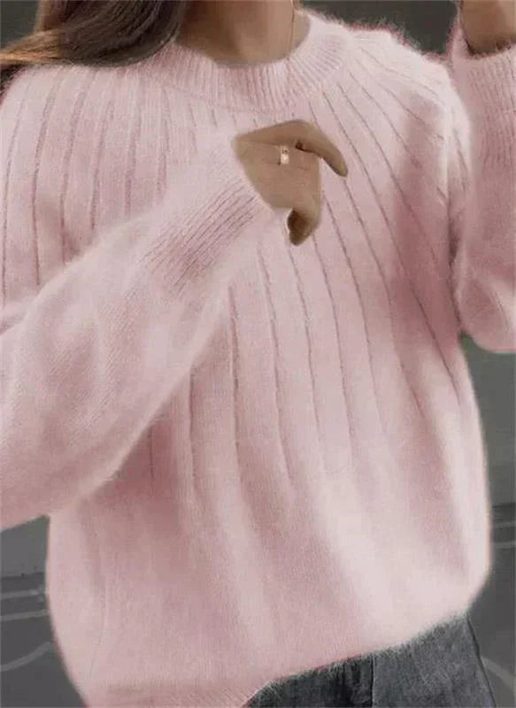 Drune | Flauschiger Cashmere Ähnlicher Strickpullover