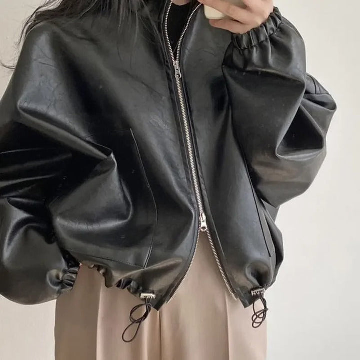 Drune | Personalisierte Hip-Hop Pu-Lederjacke