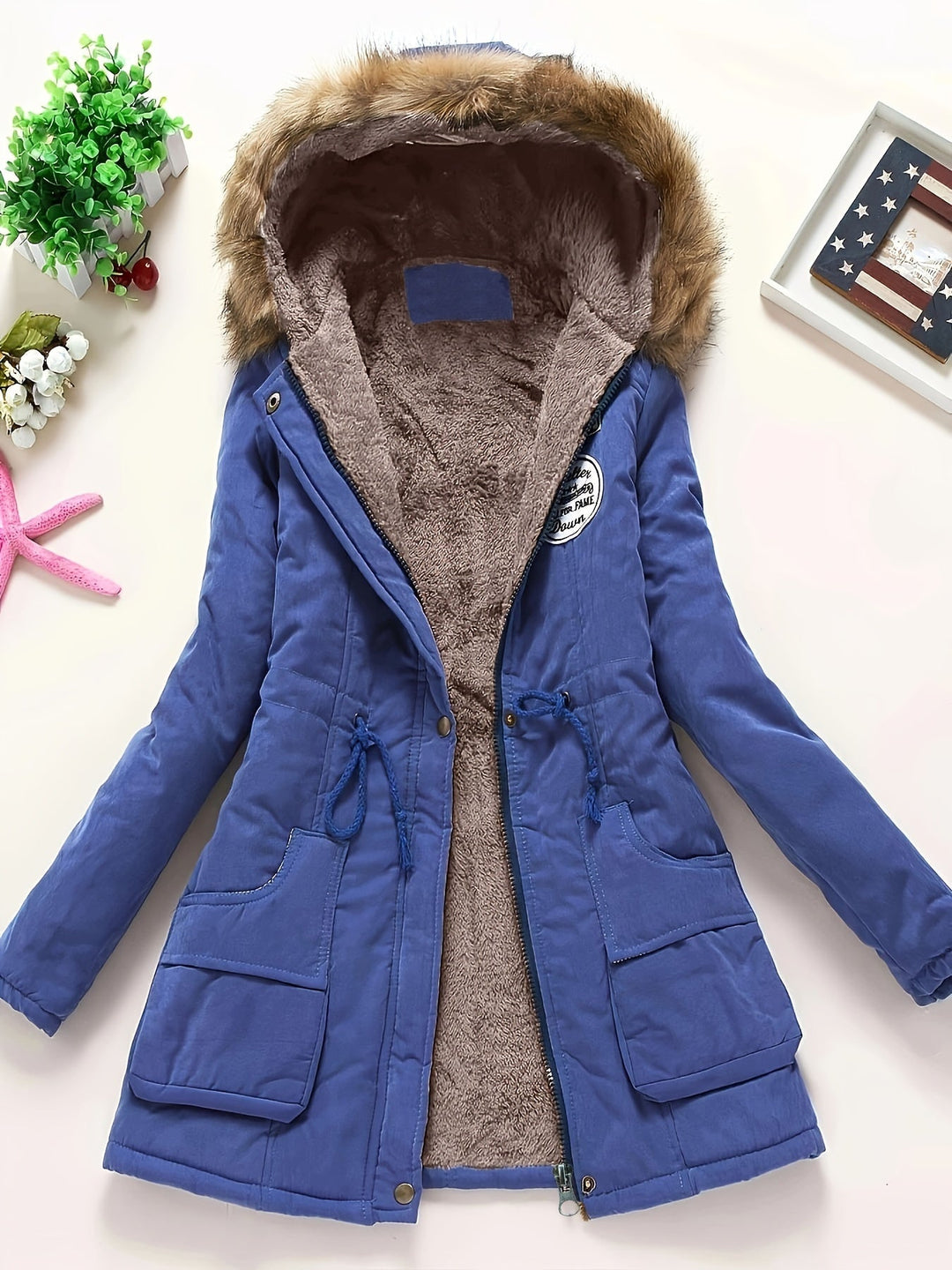 Drune | Lange Puffer Winterjacke mit Kapuze für Frauen - Perfekt für kalte Tage