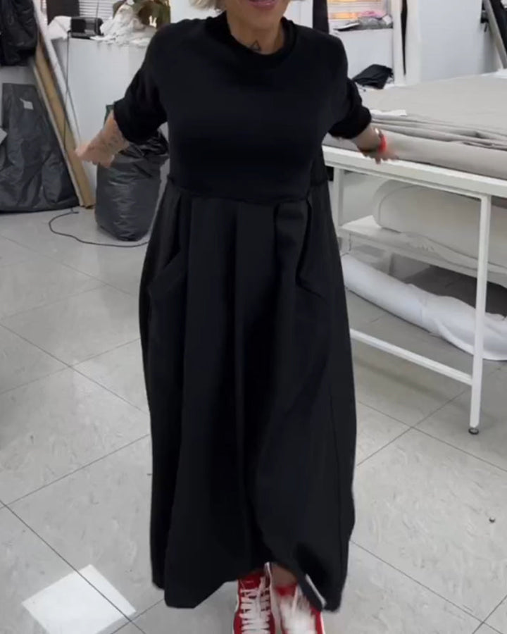 Drune | In Uni Farbe Freizeitkleid