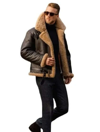 Drune | Schaffell Fliegerjacke