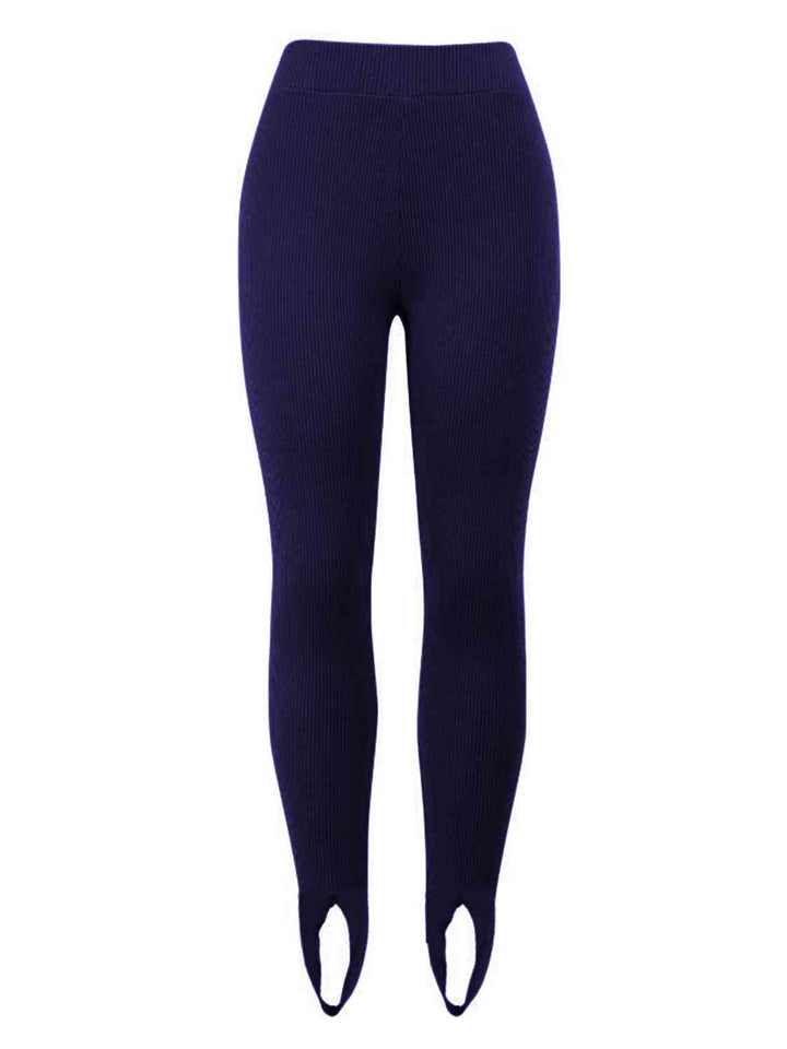 Drune | Geripptes Mittel Taillen Leggings