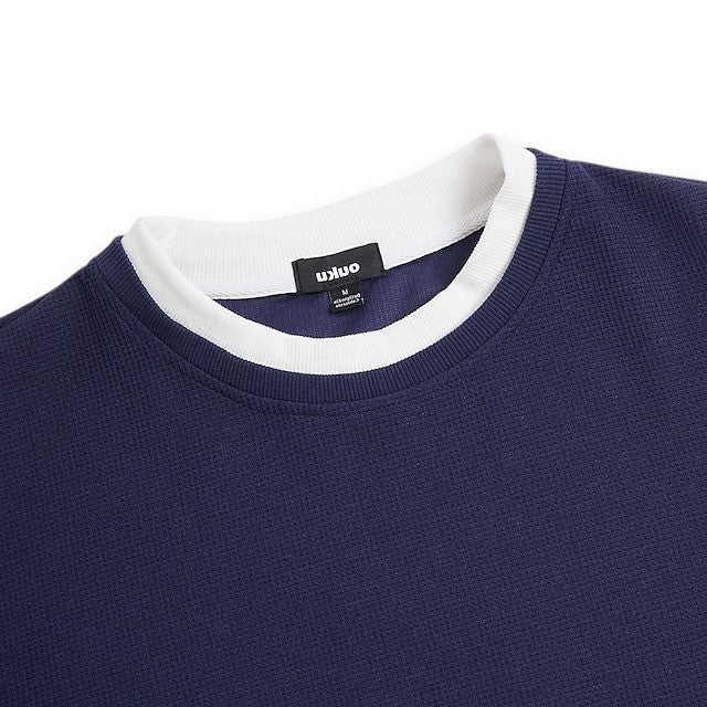 Drune | Strukturierter Strickpullover Lange Ärmel Lässiger und Stilvolles Aussehen