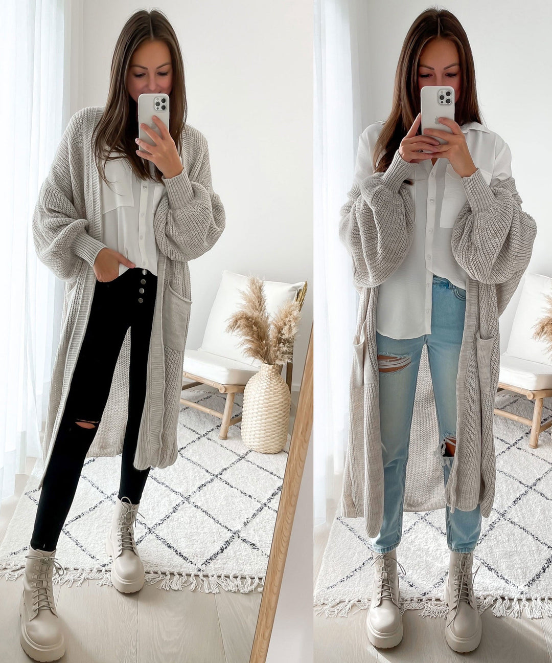 Drune lang Beige