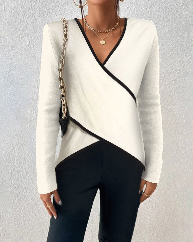 Drune | Eleganter V-Ausschnitt Pullover