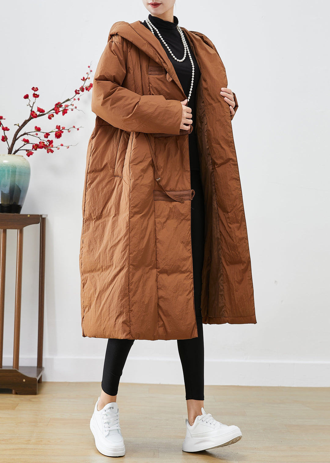 Drune | Patchwork Ente Daune Puffermäntel Mit Kapuze Übergroß Winter