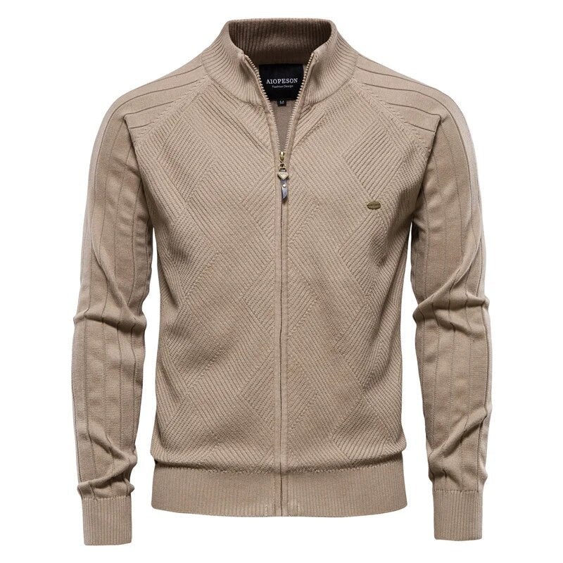 Drune | Warme und lässige College-Strickjacke