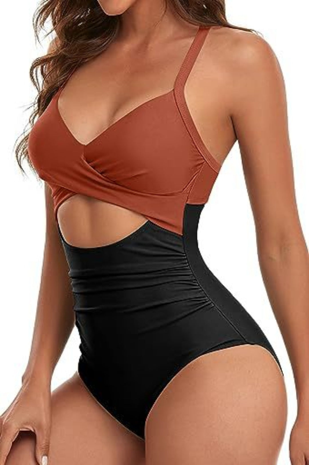Drune | Hohler rückenfreier Bikini mit engen Trägern