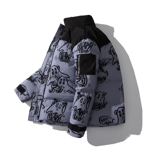 Drune | Bedruckte wattierte Jacke
