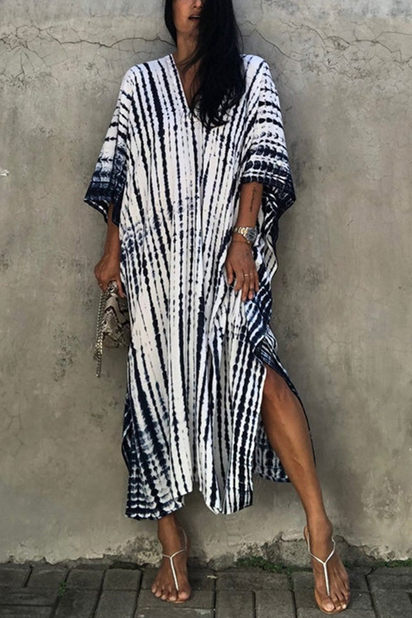 Drune Freely – Lockeres Überwurfkleid im Batik-Boho-Stil