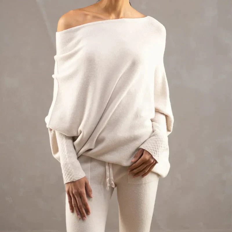 Drune | Asymmetrisch drapierter Pullover