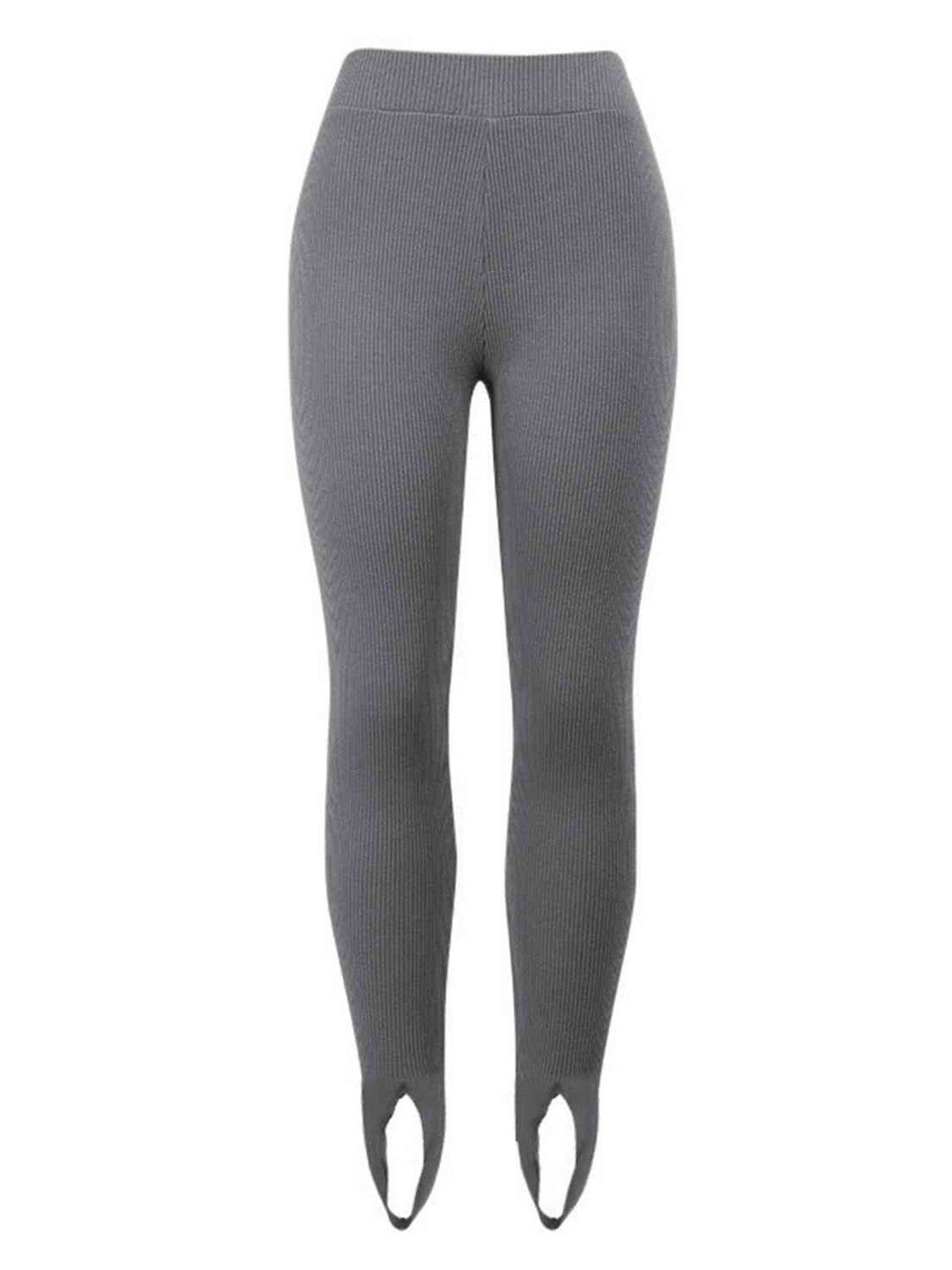 Drune | Geripptes Mittel Taillen Leggings