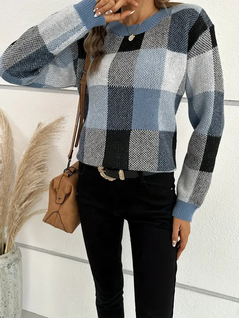 Drune | Karierter Pullover