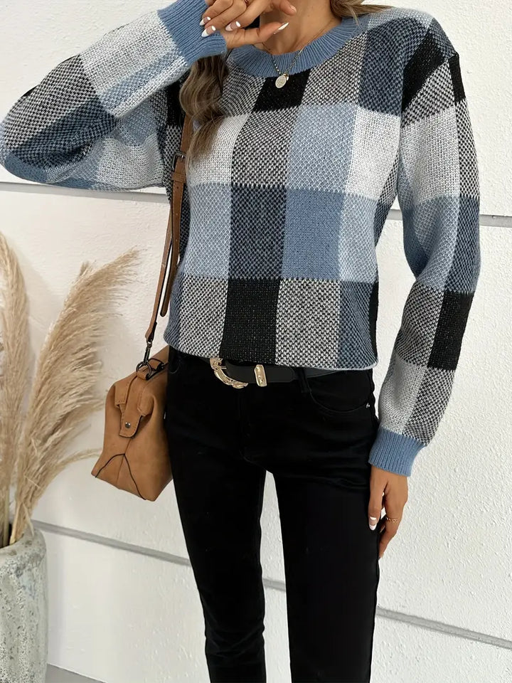 Drune | Karierter Pullover